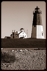 Point Judith Lighthouse Station in Early Morning